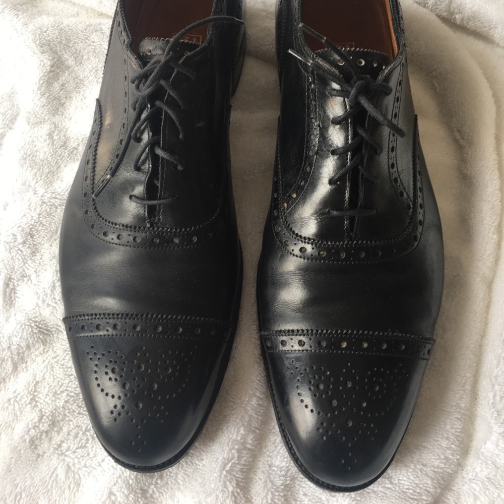 Edward Green Black Leather Dress Shoes